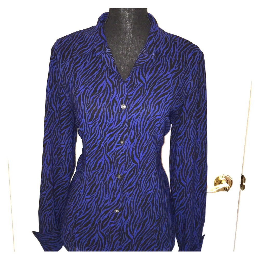 NY&CO Patterned Button-up Blouse